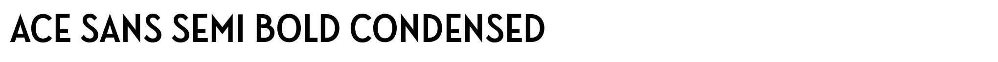 Ace Sans Semi Bold Condensed image